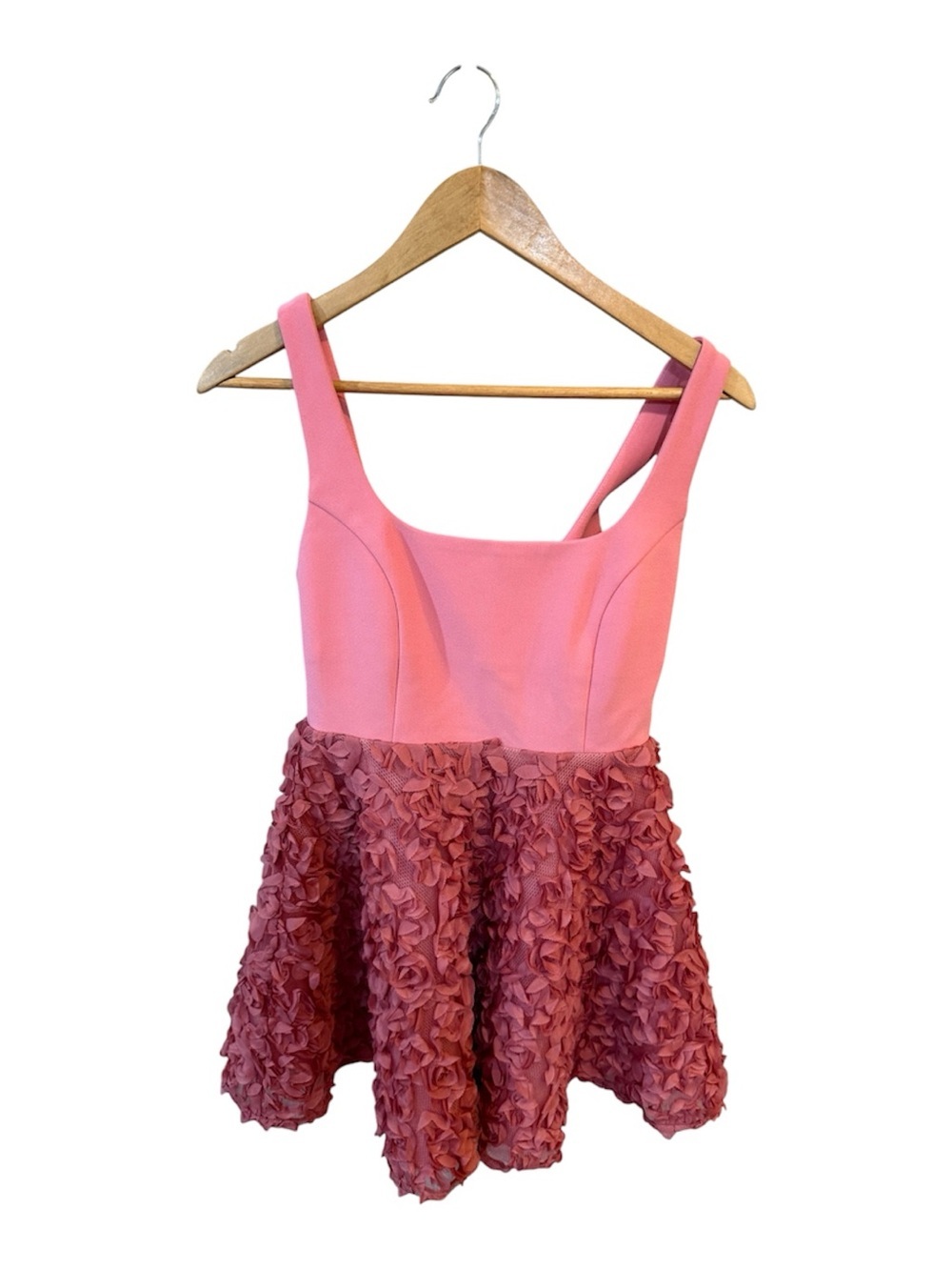 NWT Elliatt Admiration Dress Pink Floral Textured A-Line Skirt Mini S - Picture 7 of 9